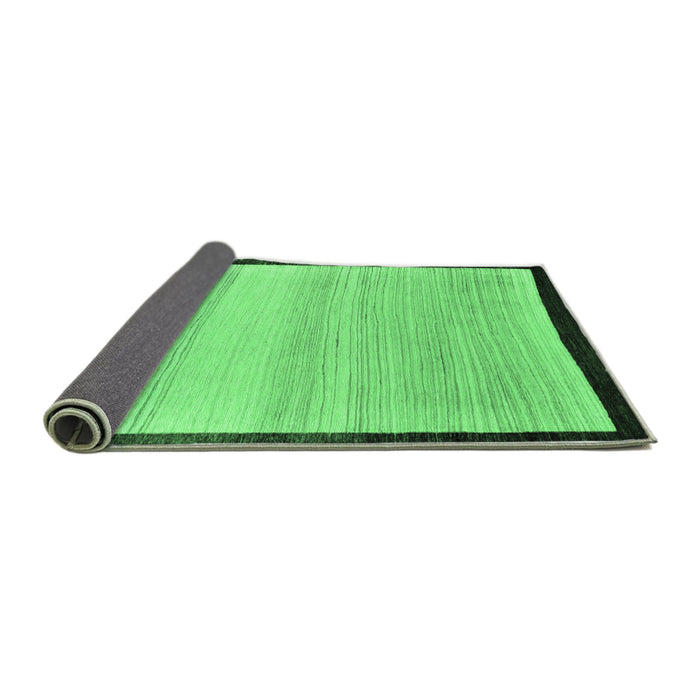 Sideview of Solid Emerald Green Modern Rug, abs119emgrn