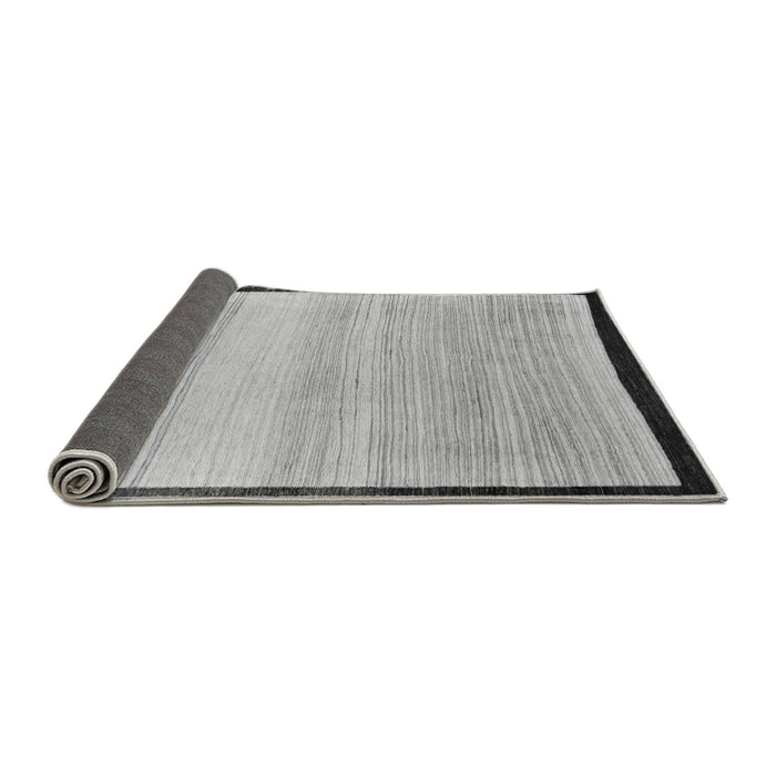 Sideview of Solid Gray Modern Rug, abs119gry