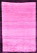 Machine Washable Solid Pink Modern Rug, wshabs119pnk