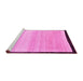 Sideview of Machine Washable Solid Pink Modern Rug, wshabs119pnk