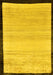 Solid Yellow Modern Rug, abs119yw