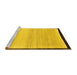 Sideview of Machine Washable Solid Yellow Modern Rug, wshabs119yw