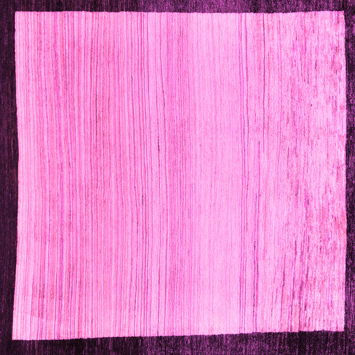 Square Solid Pink Modern Rug, abs119pnk