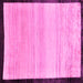 Square Solid Pink Modern Rug, abs119pnk