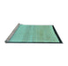 Sideview of Machine Washable Solid Light Blue Modern Rug, wshabs119lblu