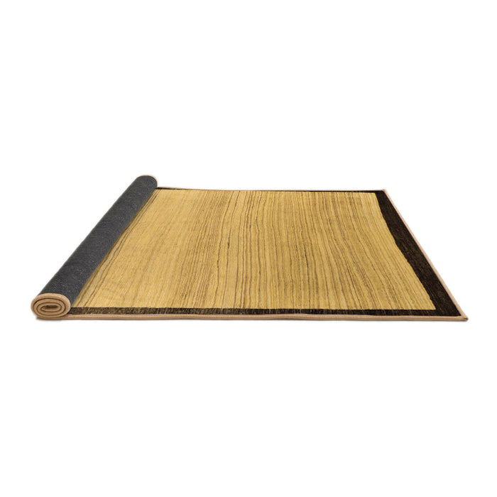 Sideview of Solid Brown Modern Rug, abs119brn