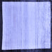 Square Solid Blue Modern Rug, abs119blu