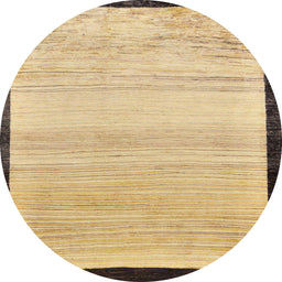 Round Machine Washable Abstract Chrome Gold Yellow Rug, wshabs119