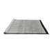 Sideview of Machine Washable Solid Gray Modern Rug, wshabs119gry