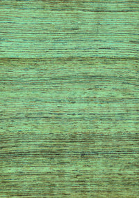 Abstract Turquoise Modern Rug, abs11turq