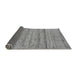 Sideview of Abstract Gray Modern Rug, abs11gry