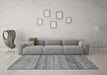 Machine Washable Abstract Gray Modern Rug in a Living Room,, wshabs11gry
