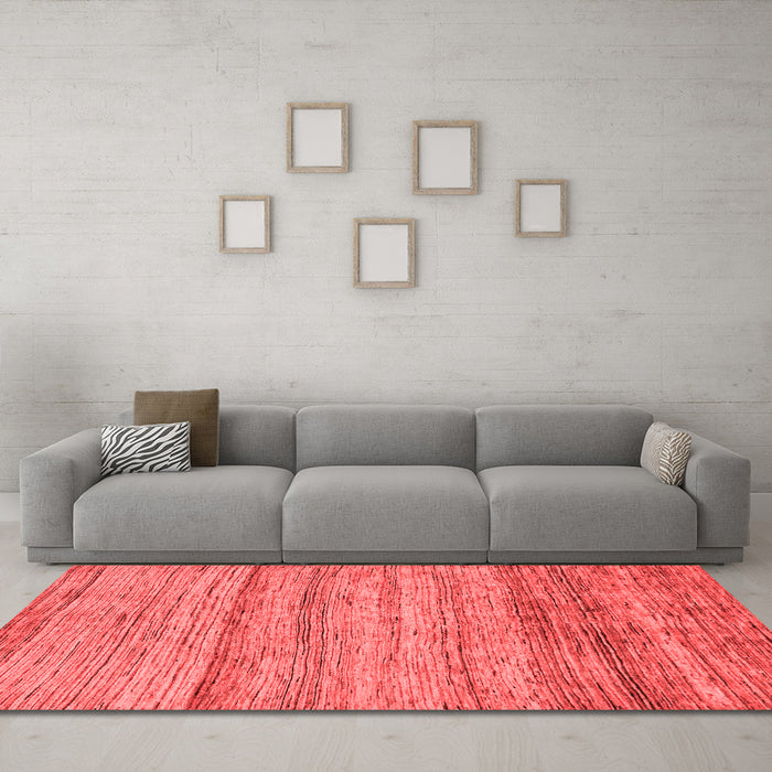 Modern Red Washable Rugs
