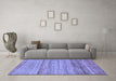 Machine Washable Abstract Blue Modern Rug in a Living Room, wshabs11blu