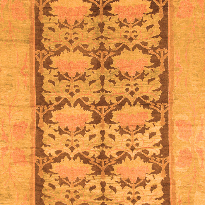 Abstract Orange Modern Rug, abs1200org