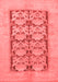 Abstract Red Modern Area Rugs