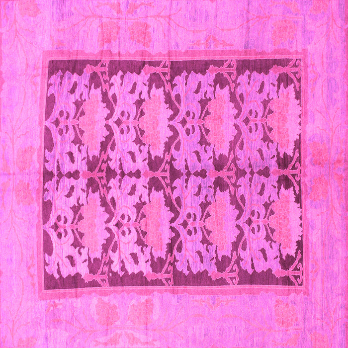 Square Machine Washable Abstract Pink Modern Rug, wshabs1200pnk