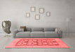 Modern Red Washable Rugs