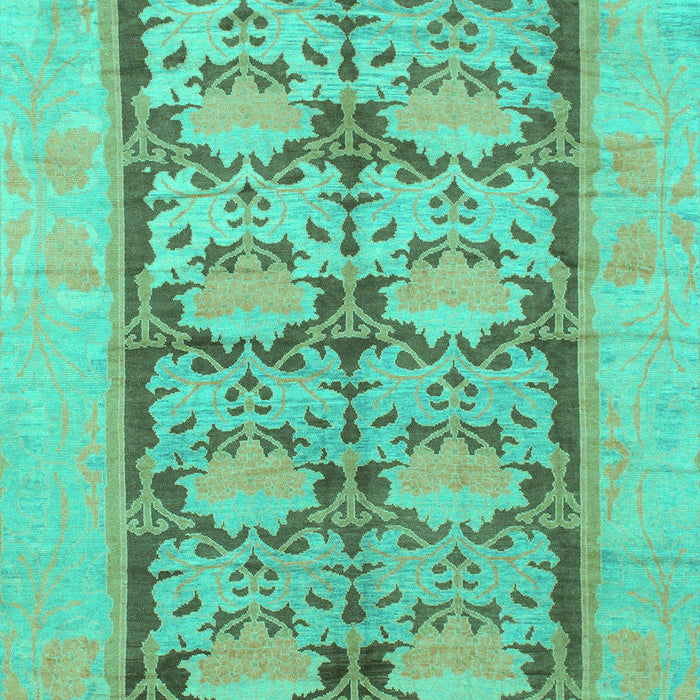 Machine Washable Abstract Turquoise Modern Area Rugs, wshabs1200turq