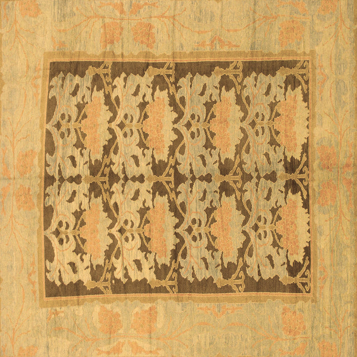 Square Machine Washable Abstract Brown Modern Rug, wshabs1200brn