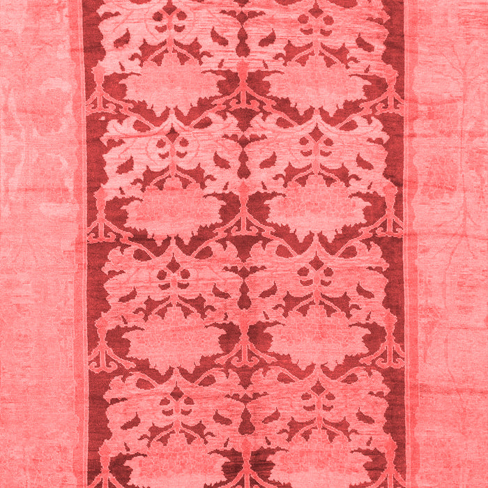 Machine Washable Abstract Red Modern Rug, wshabs1200red