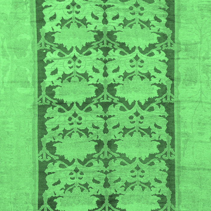 Machine Washable Abstract Emerald Green Modern Area Rugs, wshabs1200emgrn