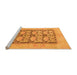 Sideview of Machine Washable Abstract Orange Modern Area Rugs, wshabs1200org