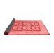 Abstract Red Modern Area Rugs