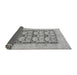 Sideview of Abstract Gray Modern Rug, abs1200gry