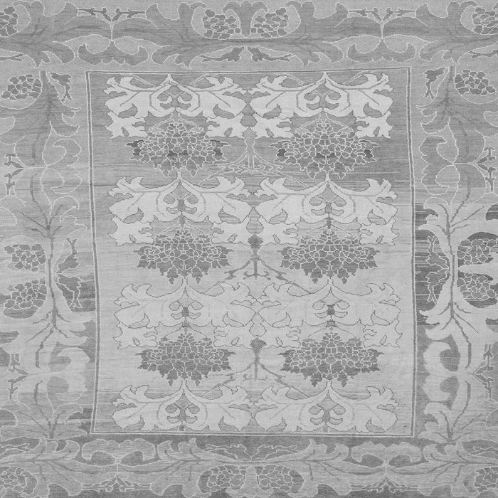 Square Oriental Gray Traditional Rug, abs1201gry