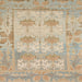 Square Abstract Brown Oriental Rug, abs1201