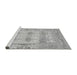 Sideview of Machine Washable Oriental Gray Traditional Rug, wshabs1201gry