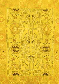 Oriental Yellow Traditional Rug, abs1202yw