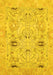 Oriental Yellow Traditional Rug, abs1202yw