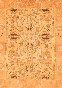 Oriental Orange Traditional Rug, abs1202org