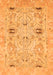 Machine Washable Oriental Orange Traditional Area Rugs, wshabs1202org