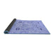 Sideview of Oriental Blue Traditional Rug, abs1202blu