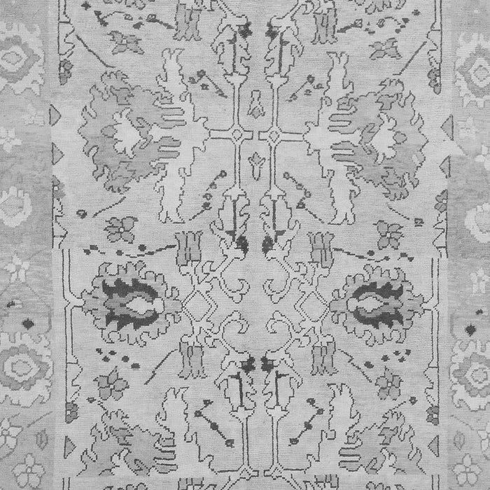 Machine Washable Oriental Gray Traditional Rug, wshabs1202gry