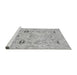 Sideview of Machine Washable Oriental Gray Traditional Rug, wshabs1202gry