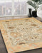 Machine Washable Abstract Gold Rug in a Family Room, wshabs1202