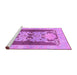 Sideview of Machine Washable Abstract Purple Modern Area Rugs, wshabs1203pur
