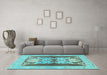 Machine Washable Abstract Light Blue Modern Rug in a Living Room, wshabs1203lblu