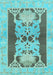 Abstract Light Blue Modern Rug, abs1203lblu