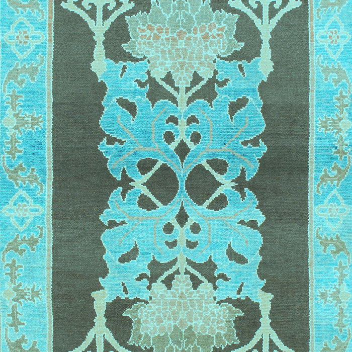 Abstract Light Blue Modern Rug, abs1203lblu