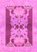 Machine Washable Abstract Pink Modern Rug, wshabs1203pnk