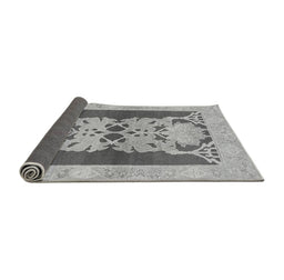 Sideview of Abstract Gray Modern Rug, abs1203gry
