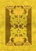 Machine Washable Abstract Yellow Modern Rug, wshabs1203yw