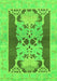 Abstract Green Modern Rug, abs1203grn