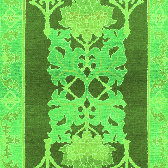Abstract Green Modern Rug, abs1203grn
