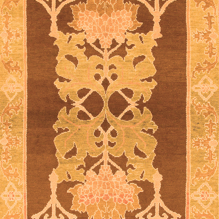 Machine Washable Abstract Orange Modern Area Rugs, wshabs1203org